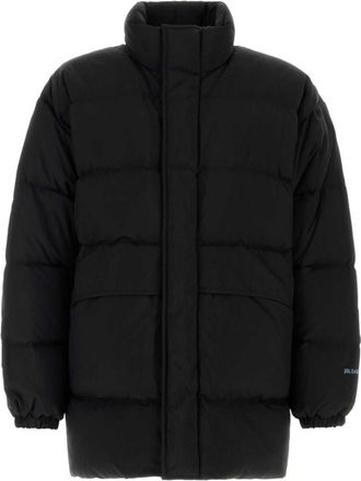 Jil Sander Black Mock Collar Down Jacket