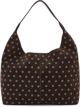Mango Suede Eyelet Shopper Bag in Chocolate at Nordstrom