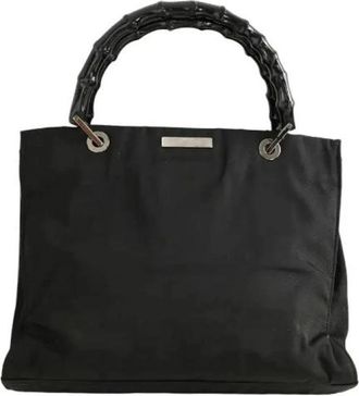 Gucci Pre-owned Bamboo Handtas - Dames - Vintage Handtas - Zwart - ONE Size - Vintage
