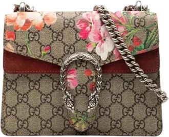Gucci Pre-owned Cross Body Bags, female, Multicolor, Size: ONE SIZE Pre-owned Printed Coated Canvas Crossbody Bag