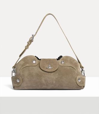 Vivienne Westwood Wilma Clutch Leather Stone