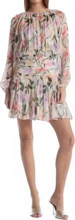 Christy Lynn Billie Mini Dress In Jardin Ivory