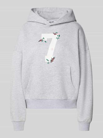 Review Hoodie mit K&auml;nguru-Tasche in Hellgrau Melange, Gr&ouml;&szlig;e XL