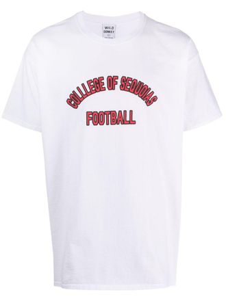 Wild Donkey graphic-print round-neck T-shirt - men - Cotton - L - White