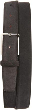 Santoni Suede Belt in Grey-G76 at Nordstrom, Size 36