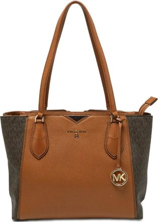 Michael Kors Borsa tote in pelle - Marrone