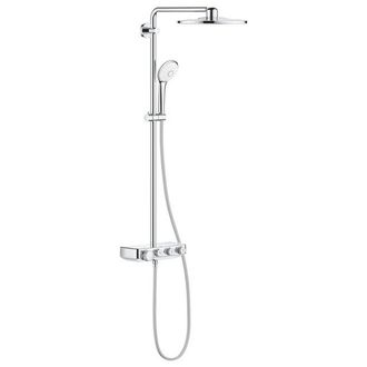 GROHE Euphoria smartcontrol Regendoucheset Opbouw- hoofddouche 31cm - handdouche rond - chroom