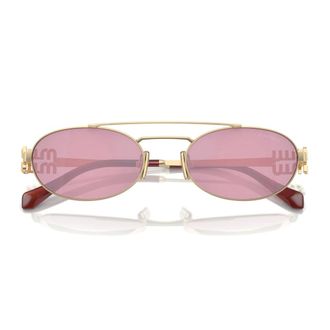 Miu Miu Sunglasses, unisex, Yellow, Size: ONE SIZE Oval Sunglasses