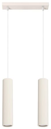 Sollux Lighting Design Pendellampe Karbon 2-Flammig (linear), Beige ARCHIVIERT