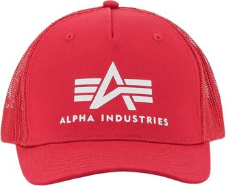 Alpha Industries Trucker Cap ALPHA INDUSTRIES Basic Trucker Cap, Herren, Gr. onesize, rot (speed rot), Baumwolle, Caps Trucker Cap