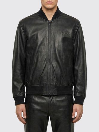 Diesel Leather Bomber Jacket