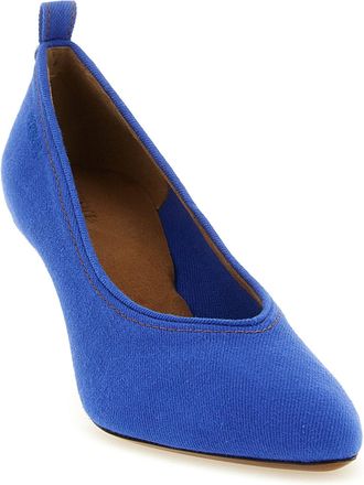 Versace Womens Tina Pump Blue Cotton
