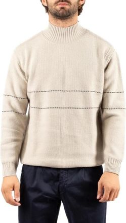 Emporio Armani Trui met col - Heren - Coltruien - Beige - S - Truien & Vesten