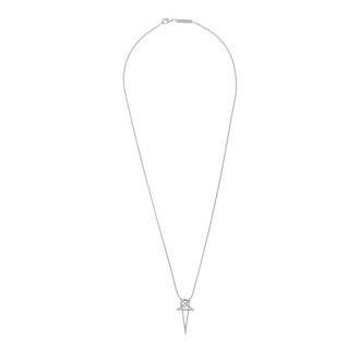 Rick Owens Necklaces, unisex, Gray, Size: ONE SIZE Necklace with logo