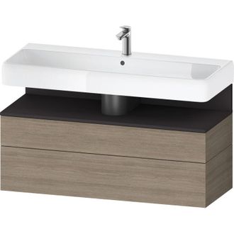 Duravit Duravit - Qatego Mueble Bajo Lavabo, 1 Extra&iacute;ble Y 1 Caj&oacute;n