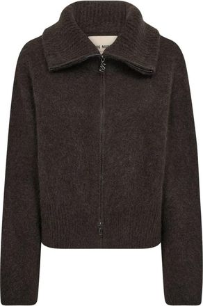 Mos Mosh Almine Cardigan - Dames - Vesten - Bruin - S - Wol - Truien & Vesten
