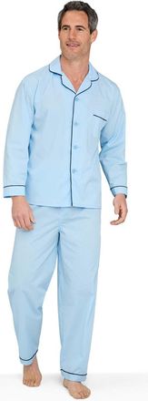 Tootal Mens Classic Champion Plain Cotton Pyjamas Set Nightwear & Loungewear Smart & Practical Design Soft Cotton Blend Easy Machine Wash for Effortless Main