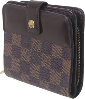 Louis Vuitton Damier Damier Canvas Ebene Wallet (Bi-Fold) (Pre-Owned)