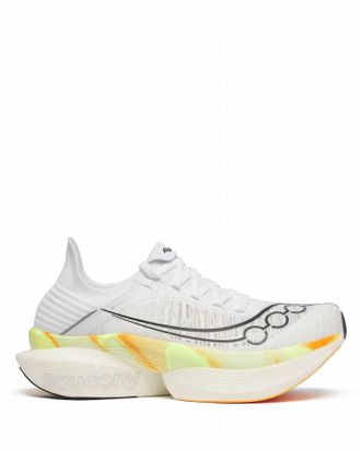 Saucony Mens Endorphin Elite 2 Running Shoes In White Peel