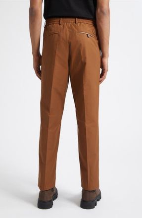 Moncler Slim Leg Sport Pants in Cognac at Nordstrom, Size 50