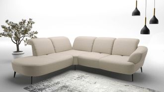 Sit&more Ecksofa »Dance, L-Form, inkl. Sitztiefenverstellung« inkl. Click&Seat, optional mit Kopfteilverstellung