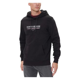 Tommy Hilfiger Hoodies, male, Black, Size: 3XL Brand Love Hoodie
