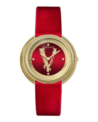 Versace Thea Leather Watch