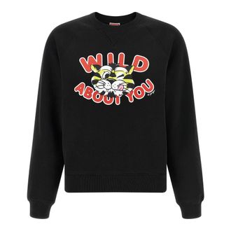 Kenzo Dames, Sweatshirts & Hoodies, Zwart, Maat: XL Katoen