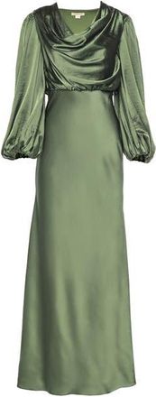 VASILIKI Alia Cowl Neck Gown Green Lily at Nordstrom, Size Large