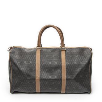 Dior Pre-owned Womens Large Vintage Travel Boston Bag - Brown - One Size