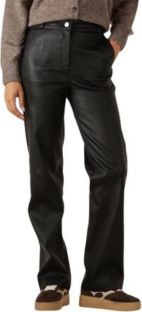 Arma Wijde Pijp Katoenen Broek Maleah - Dames - Straight fit broeken - Zwart - S - Katoen - Broeken