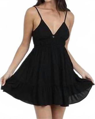 Angie Strappy Sundress In Black
