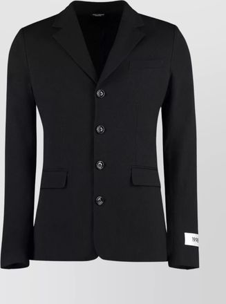 Dolce & Gabbana cotton blend single-breast jacket