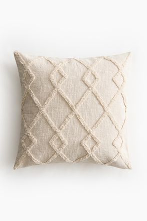 H&M Getuftete Baumwollkissenh&uuml;lle - Hellbeige
