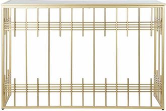 DKD Home Decor Consola Dkd Home Decor Cristal Negro Dorado Metal 120 X 40 X 81 Cm 8424001812202 S3022943 Dkd Home Decor