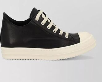 Rick Owens leather low-top sneakers