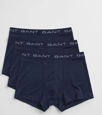 GANT Mens 3 Pack of Trunks - Blue - Size: 37/36/32