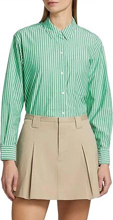 Rails Stina Long Sleeve Blouse In Kelly White Stripe