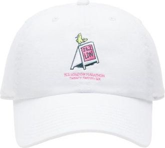 New Balance Unisex London Marathon Cotton 6 Panel en Blanco, Nylon, Talla OSZ
