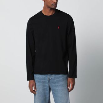 Ami Black Ami De Coeur T-shirt