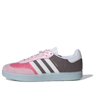 adidas Velosamba Leather Charcoal Clear Pink IG5538