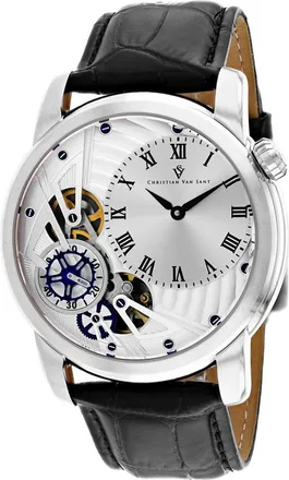 Christian Van Sant Mens Silver dial Watch