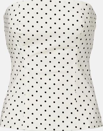 Rotate Ehili cotton-blend poplin tube top