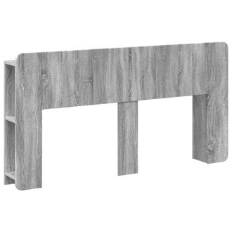 vidaXL Cabecero Con Armario Gris Sonoma Madera De Ingenier&iacute;a Vidaxl