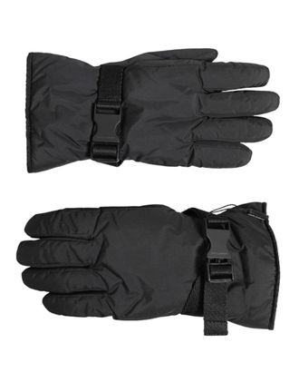 Dolce & Gabbana Black Windproof Ski Winter Warm Non Slip Mens Gloves