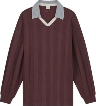 Filling Pieces Gebreide voetbaltrui - Heren - Truien - Bruin - Maat: M Viscose