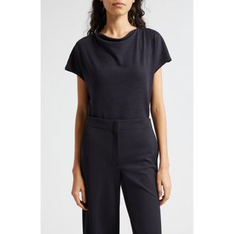 Vince Cowl Neck Top in Coastal Blue at Nordstrom, Size X-Large