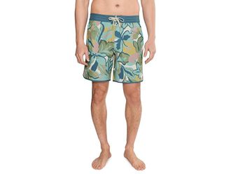 O'Neill OG Print Scallop 18 Boardshorts Mens Swimwear Blue Fusion : 31, Cotton/Elastane/Polyester