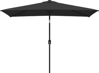 vidaXL Sombrilla De Jard&iacute;n Con Palo De Metal Negro 300x200 Cm Vidaxl