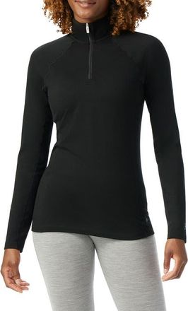 Smartwool Merino Wool Blend Quarter-Zip in Black at Nordstrom, Size X-Small